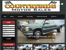Tablet Screenshot of countrysidemotorsales.com